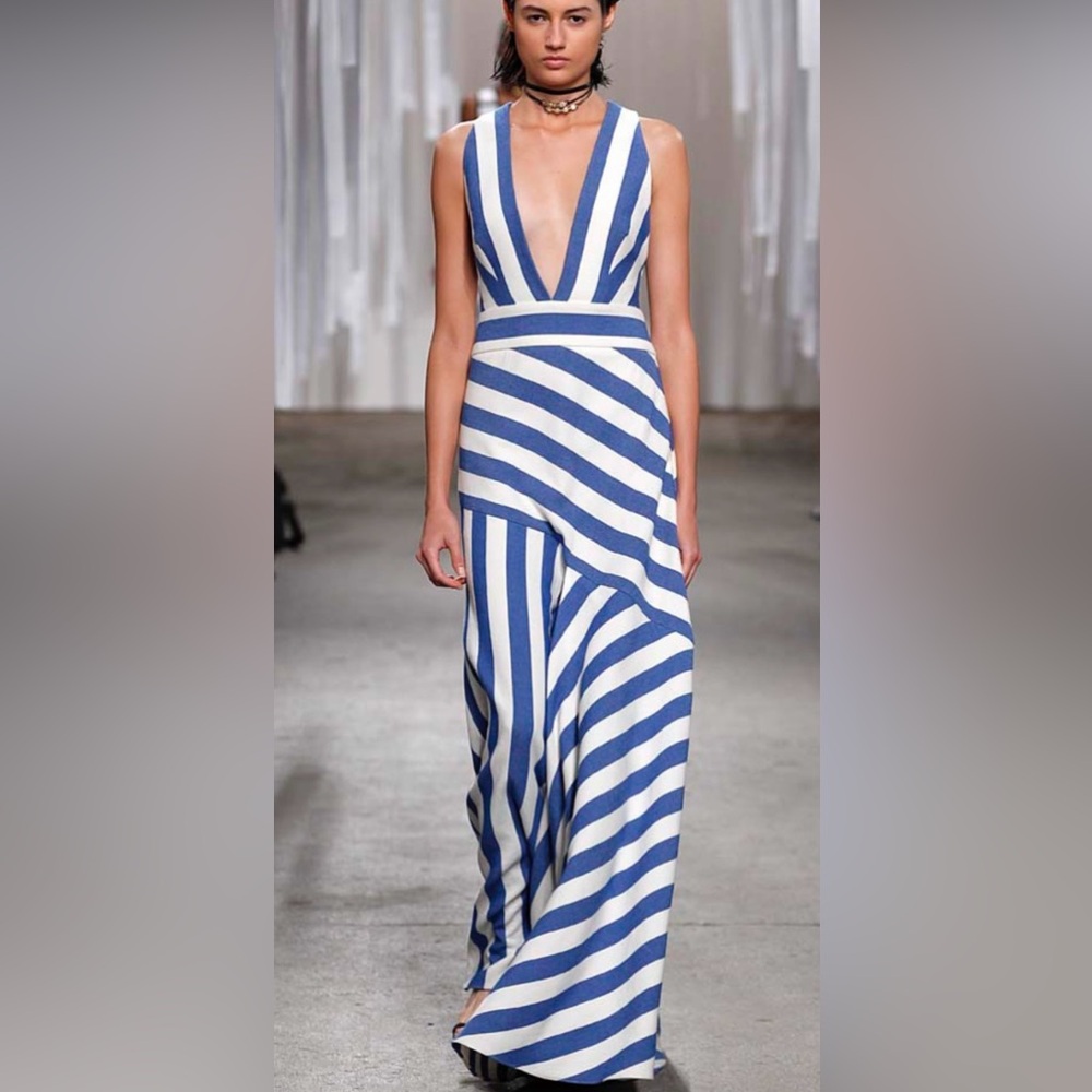 Milly Striped Maxi Dress - Spring 2016 RTW Collection
